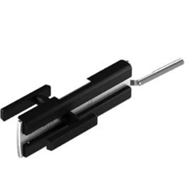 Kit porte manuelle - Serrure avec poignée + Arrêt de porte